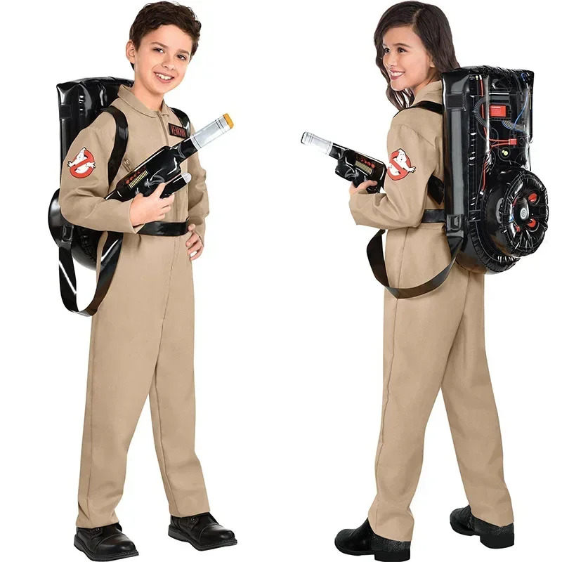 Anime Cosplay Kid - Halloween crianças pai ghostbusters traje temático