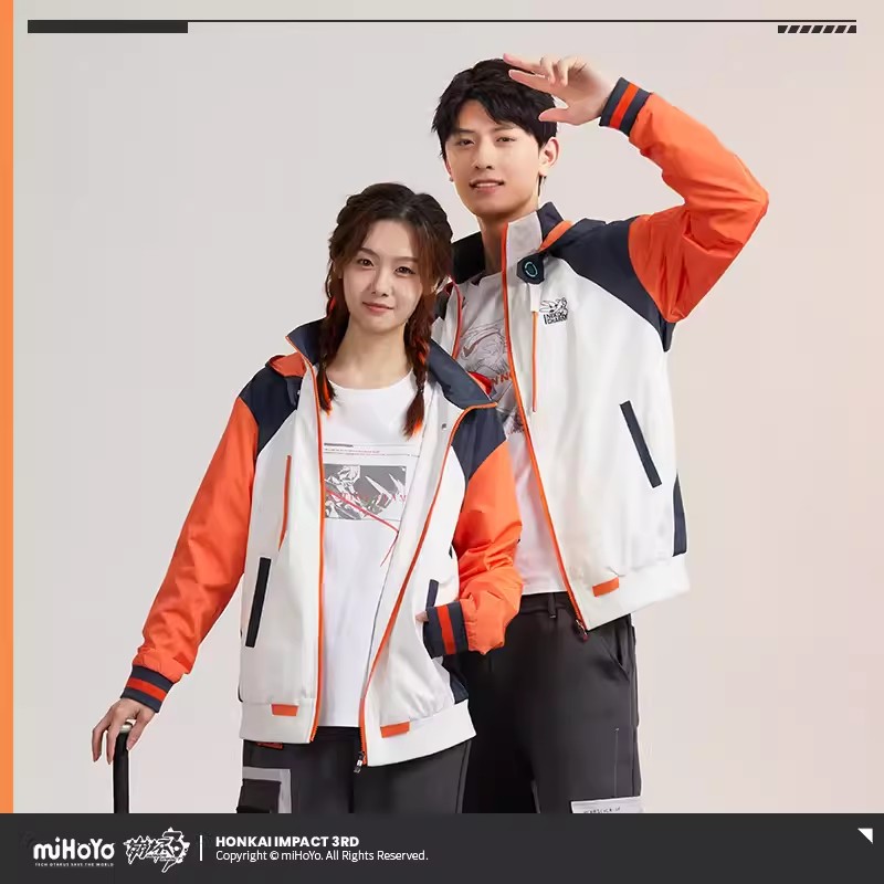 Anime Cosplay Couple - Casaco miHoYo Game Kiana Honkai Impact