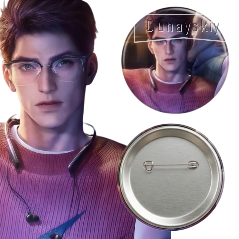 Anime Cosplay Series - Broche Redondo Colecionável de Personagem de