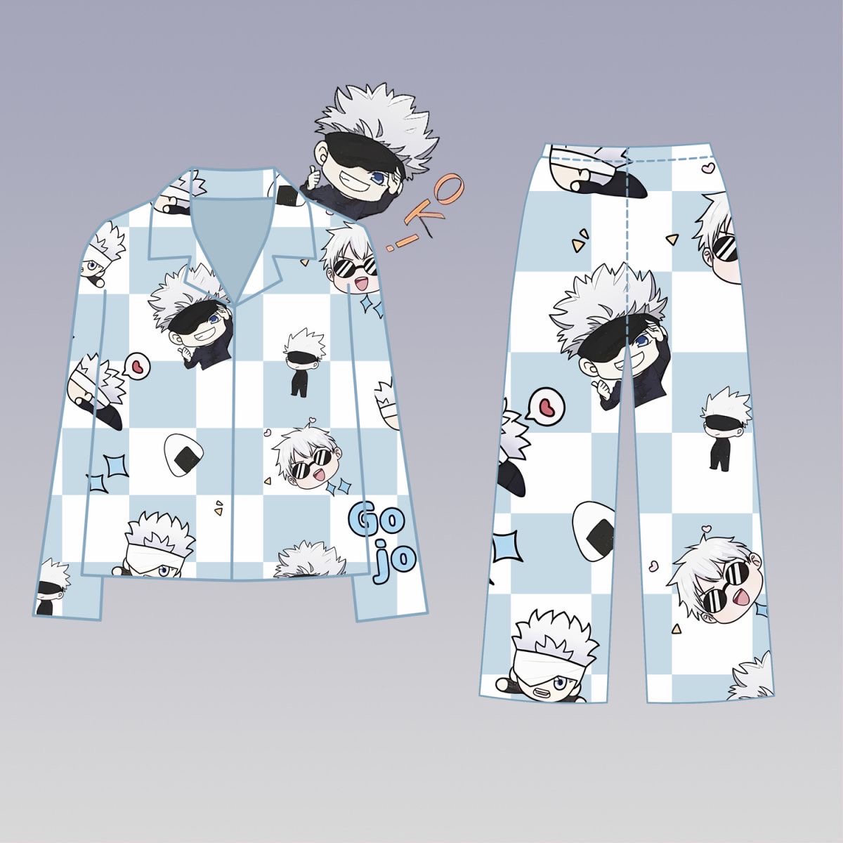 Anime Cosplay Couple - Jujutsu batalha dor roupas gojo gojo