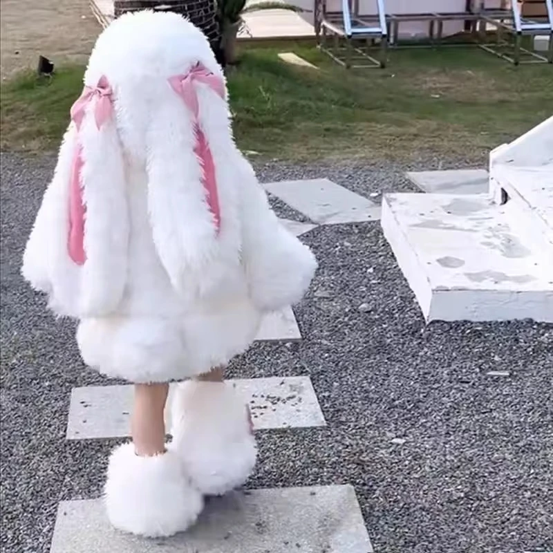 Anime Cosplay Kid - Fantasia de Coelho de Pelúcia para