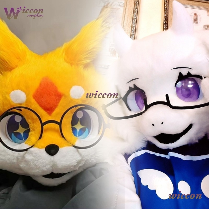Anime Cosplay With Mask - Ohayo 25cm óculos fursuit acessórios máscara