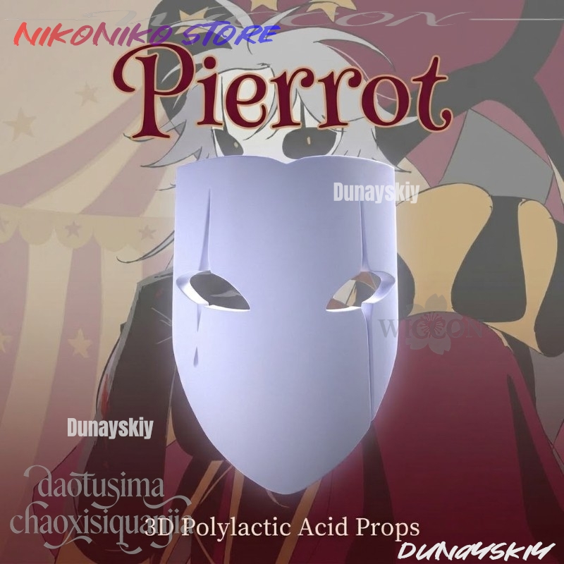 Anime Cosplay With Mask - Máscara 3D de Ácido Polilático do