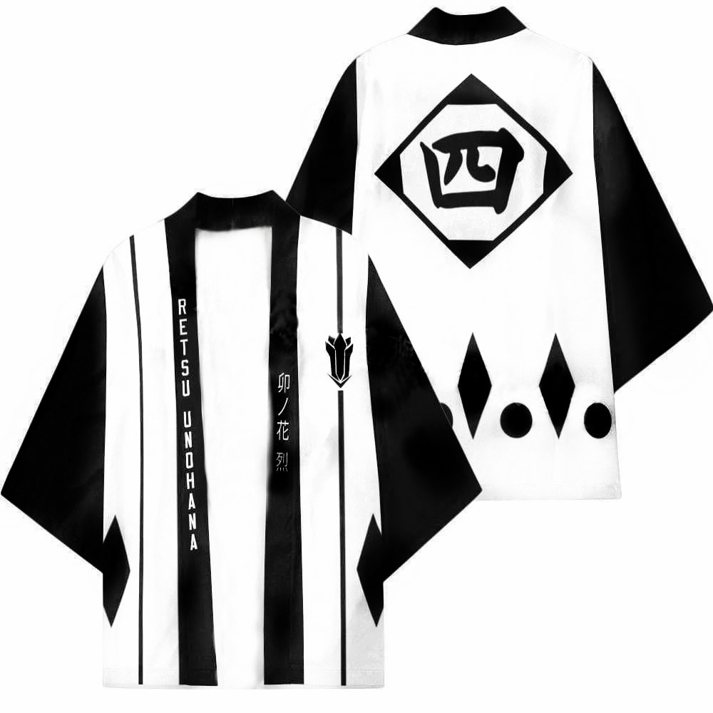Kimono Japonês Harajuku Estamp - Bleach Captain Coat avaliação e preço