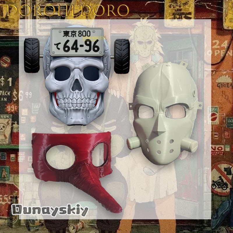 Máscara Cosplay de Dorohedoro  - Anime Cosplay With Mask avaliação e preço
