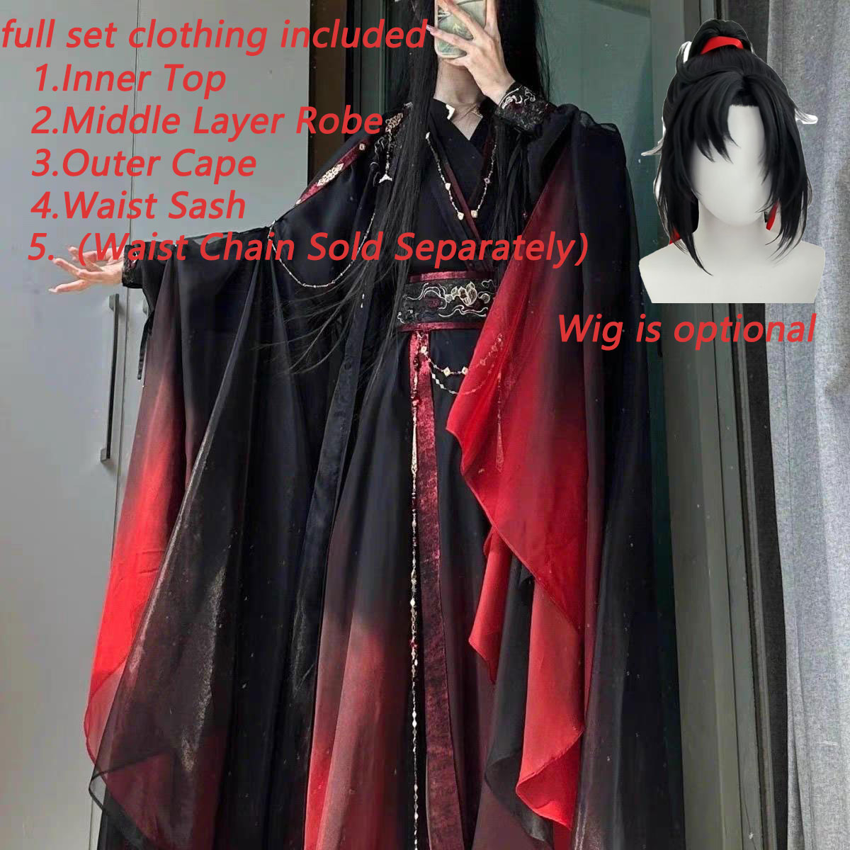 Conjunto de 4 Peças de Robe Xi - Anime Cosplay Show avaliação e preço