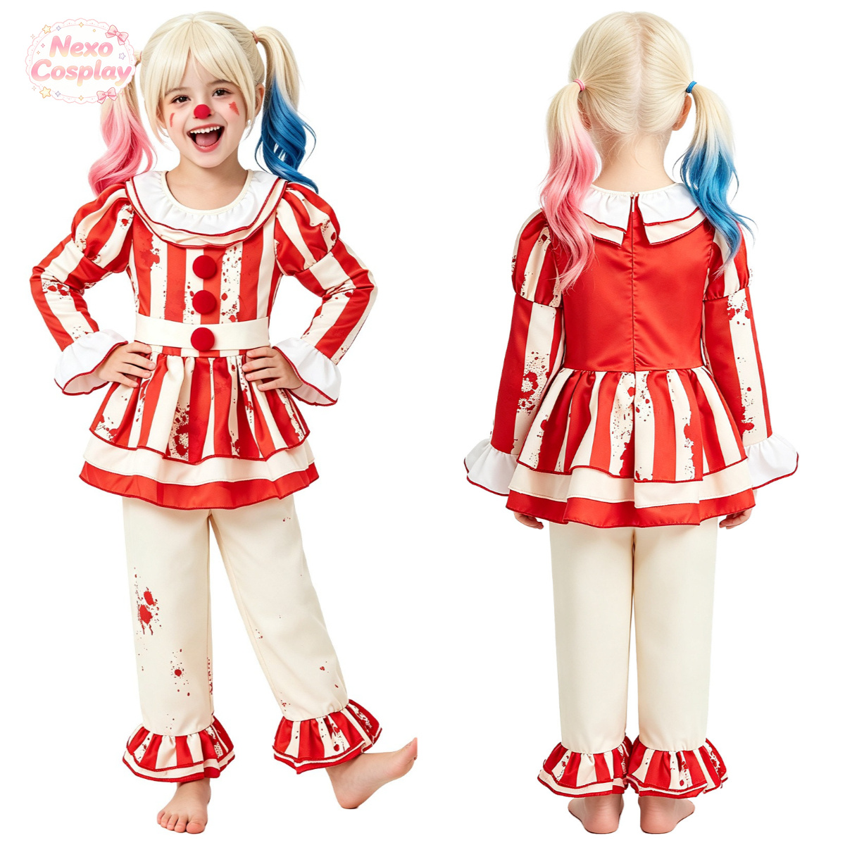 Fantasia de Palhaço de Terror  - Anime Cosplay Kid avaliação e preço