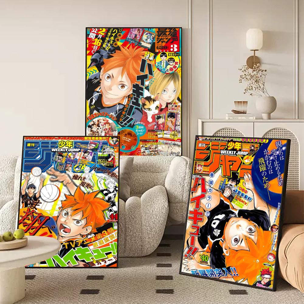 H-haikyu anime poster adesivos - Anime Cosplay Wallpaper avaliação e preço