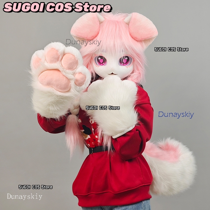 aBcSCS*Fursuit Head Kigurumi M - Anime Cosplay With Mask avaliação e preço