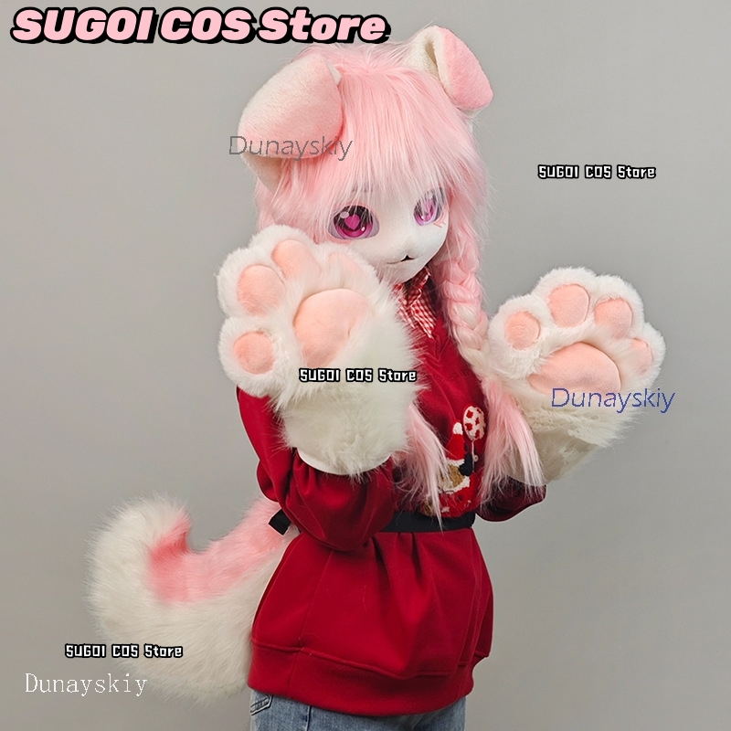 aBcSCS*Fursuit Head Kigurumi M - Anime Cosplay With Mask avaliação e preço