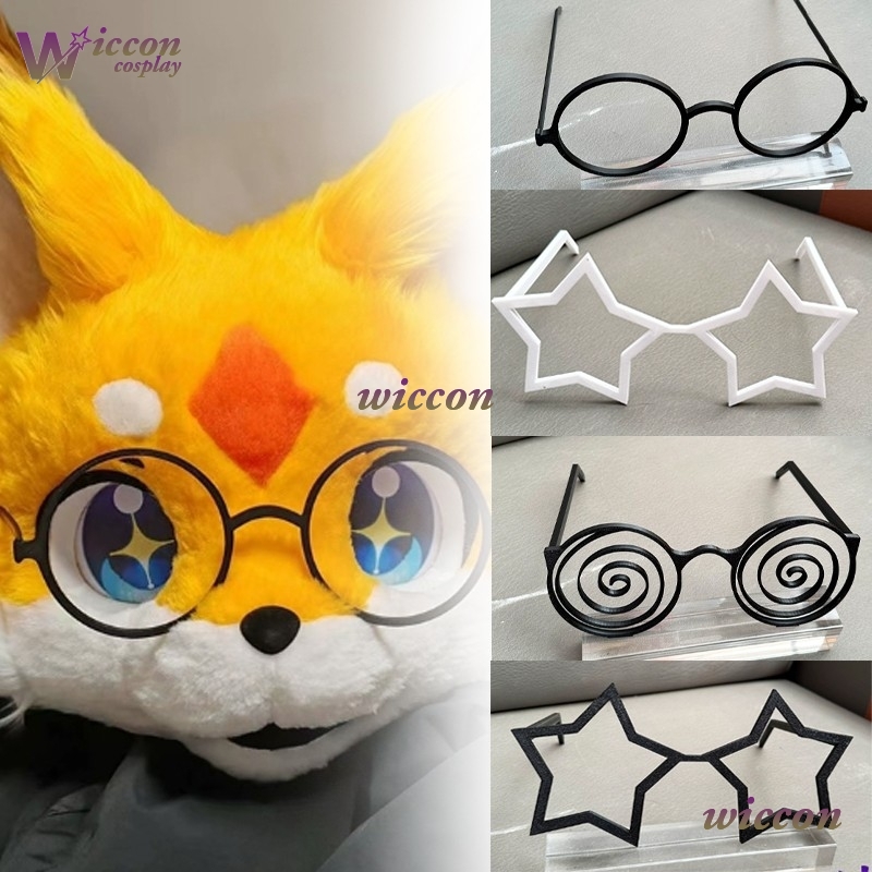 Ohayo 25cm óculos fursuit aces - Anime Cosplay With Mask avaliação e preço